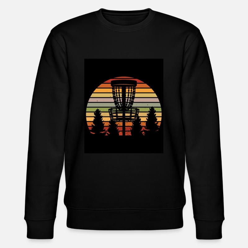 Disc Golf Discgolf gift idea - Stanley/Stella CHANGER Unisex Organic Sweatshirt - black