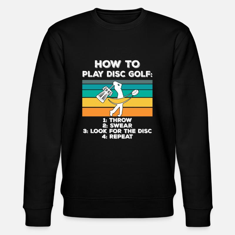 Disc-Golf Discgolf-Geschenkidee - Stanley/Stella Unisex Bio-Sweatshirt CHANGER  - Schwarz