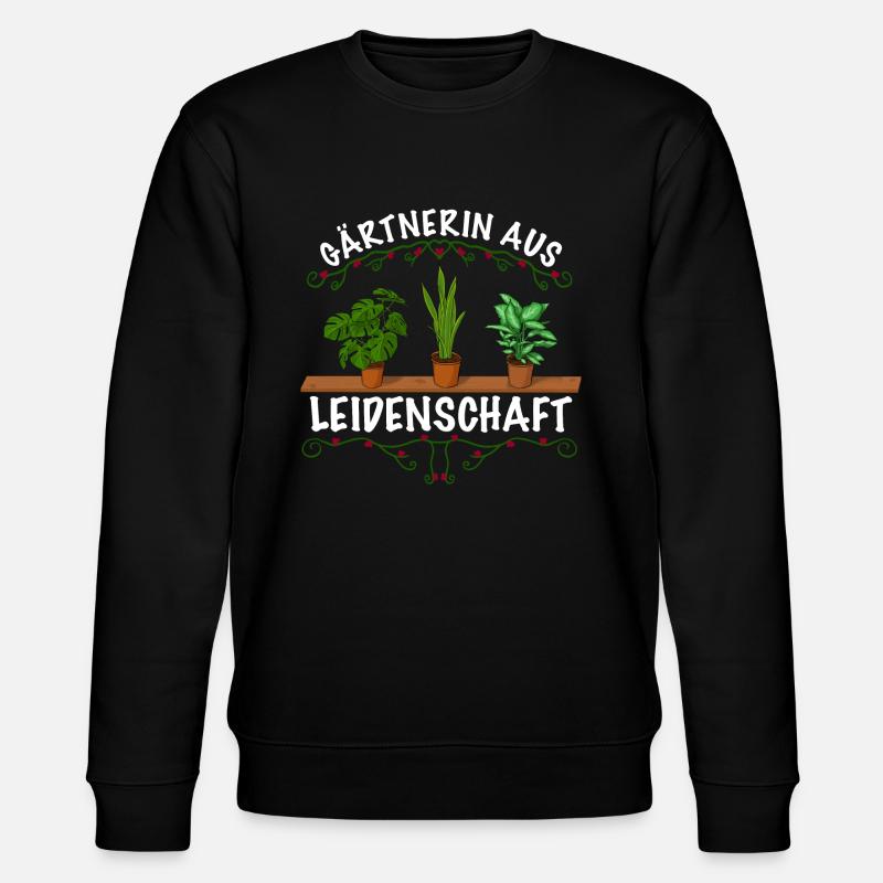Gärtnerin aus Leidenschaft - Stanley/Stella Unisex Bio-Sweatshirt CHANGER  - Schwarz