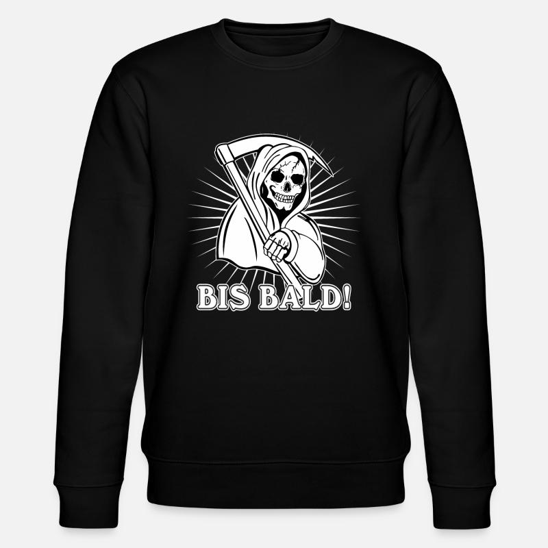 Bis Bald lustiges Sarkasmus Ironie - Stanley/Stella Unisex Bio-Sweatshirt CHANGER  - Schwarz