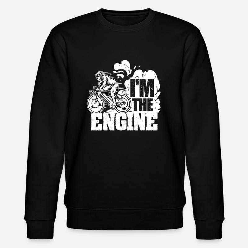 I'm the engine - Stanley/Stella CHANGER Unisex Organic Sweatshirt - black