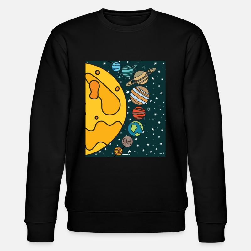 Astronomie Système solaire Planètes - Sweat bio CHANGER Stanley/Stella Unisexe - noir