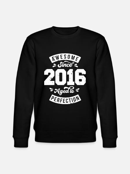 Millésime 2016 anniversaire - rétro 2016 - Sweat bio CHANGER Stanley/Stella Unisexe - noir