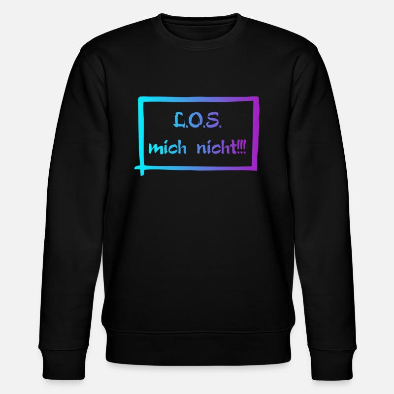 L.O.S mich nicht! - Stanley/Stella Unisex Bio-Sweatshirt CHANGER  - Schwarz