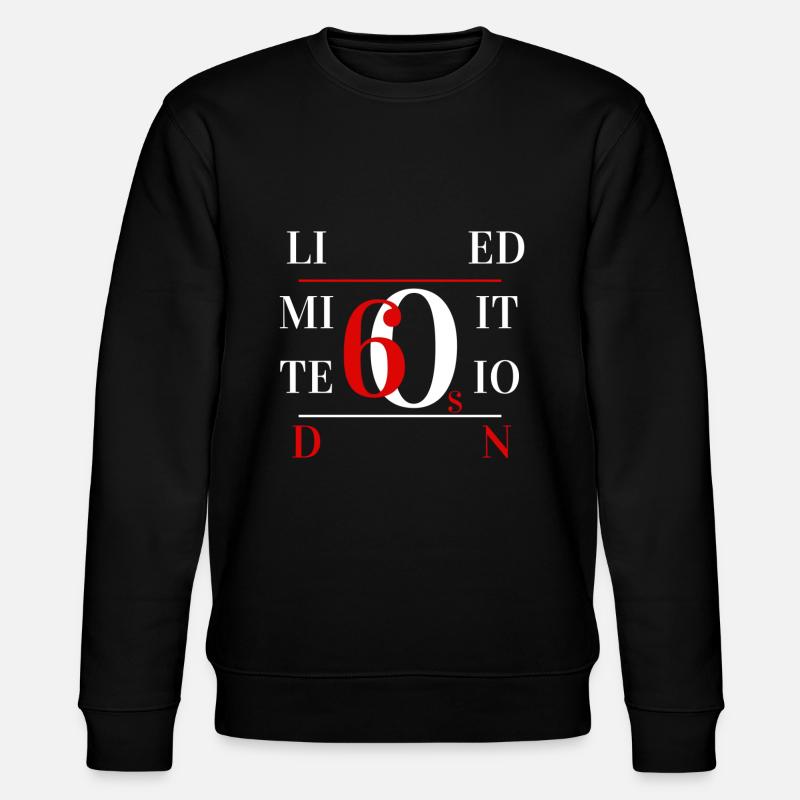 Édition limitée des années 60 - Sweat bio CHANGER Stanley/Stella Unisexe - noir