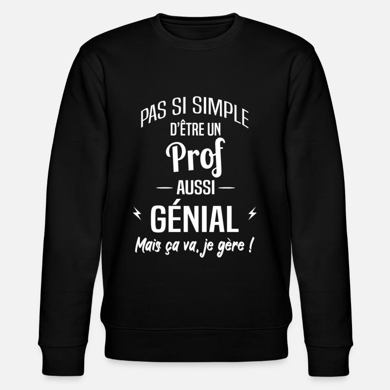 Prof - Sweat bio CHANGER Stanley/Stella Unisexe - noir