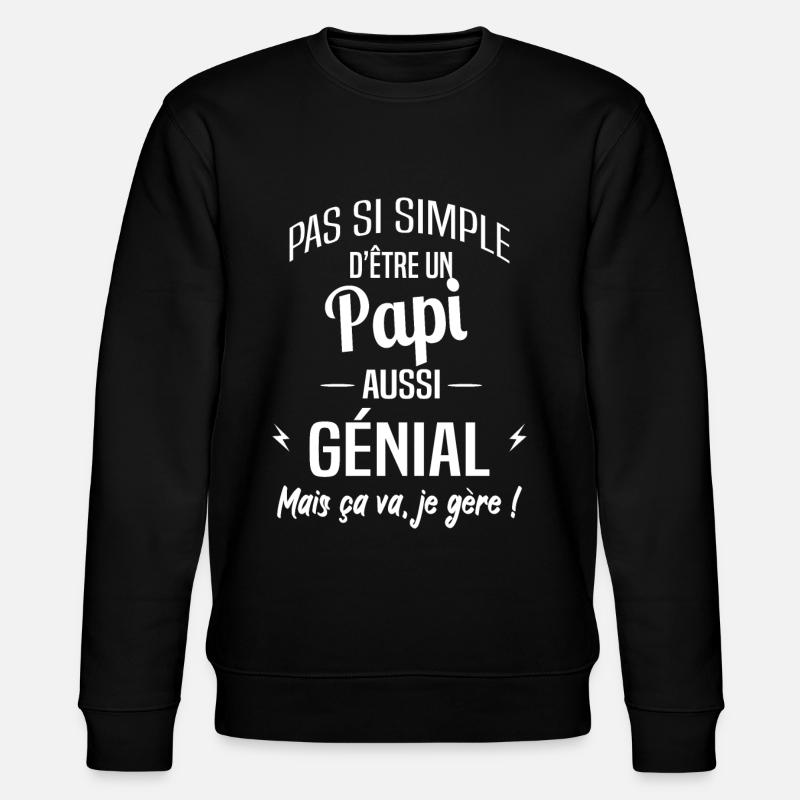 Papi - Sweat bio CHANGER Stanley/Stella Unisexe - noir