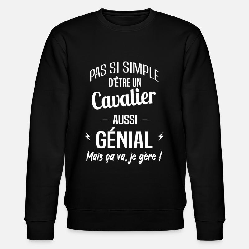 Cavalier - Sweat bio CHANGER Stanley/Stella Unisexe - noir