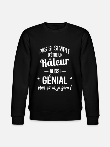 Râleur - Sweat bio CHANGER Stanley/Stella Unisexe - noir