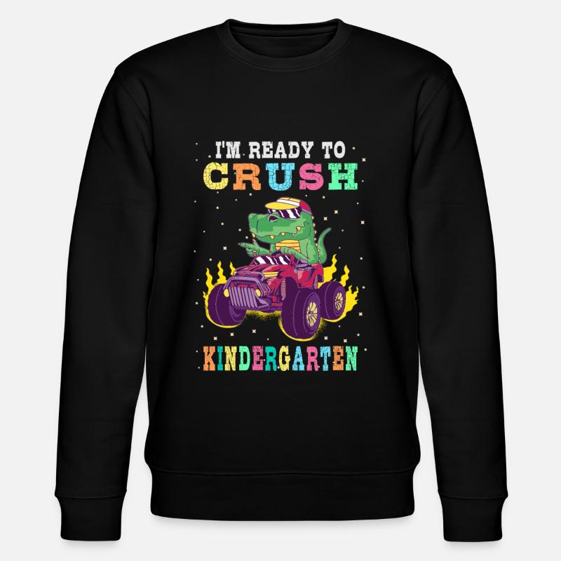 Ready to crush kindergarten - Stanley/Stella CHANGER Unisex Organic Sweatshirt - black