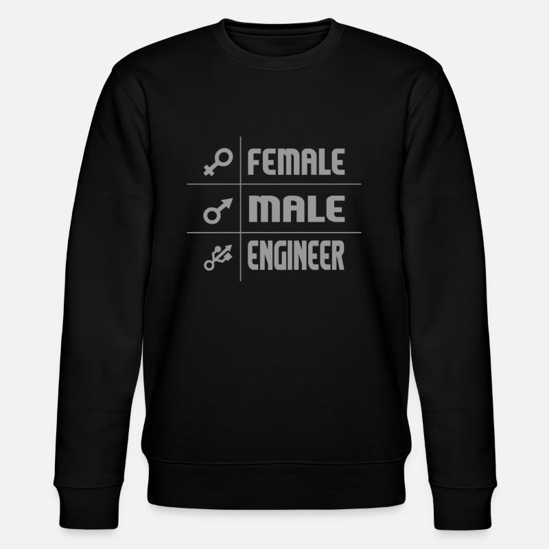 Ingenieur - Stanley/Stella Unisex Bio-Sweatshirt CHANGER  - Schwarz