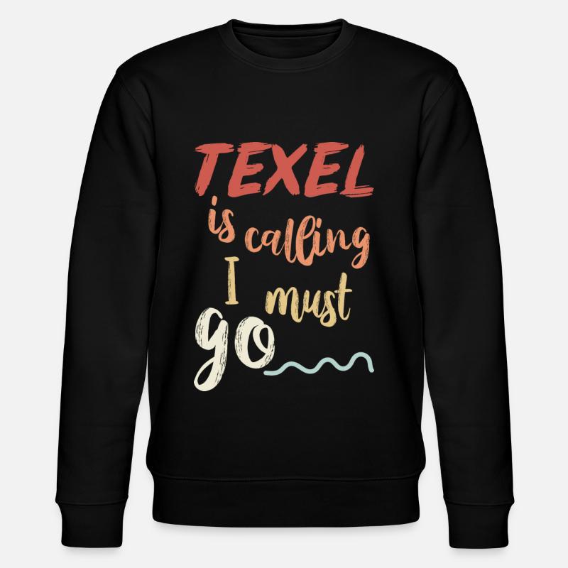 Texel Inselurlaub - Stanley/Stella Unisex Bio-Sweatshirt CHANGER  - Schwarz