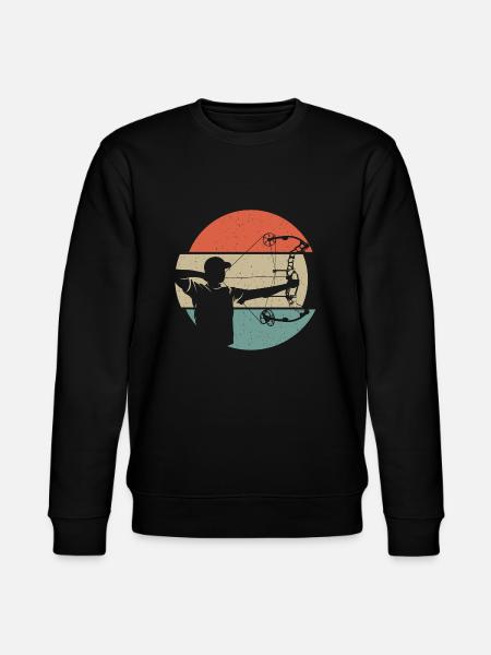 Bogenschießen Bogenschütze Compoundbogen Bogen - Stanley/Stella Unisex Bio-Sweatshirt CHANGER  - Schwarz