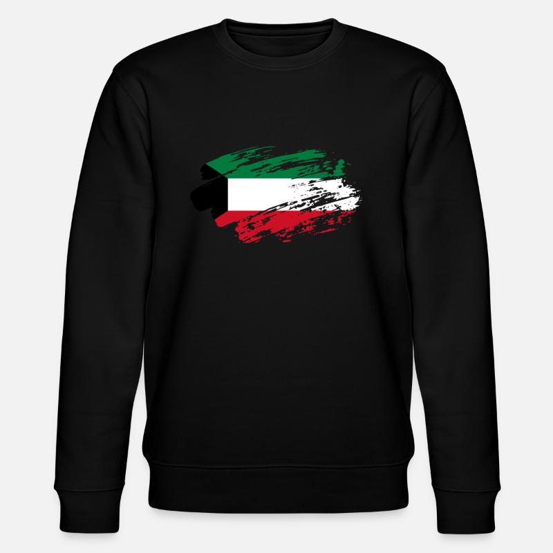 Kuwait Flag Tee - Stanley/Stella Unisex Bio-Sweatshirt CHANGER  - Schwarz