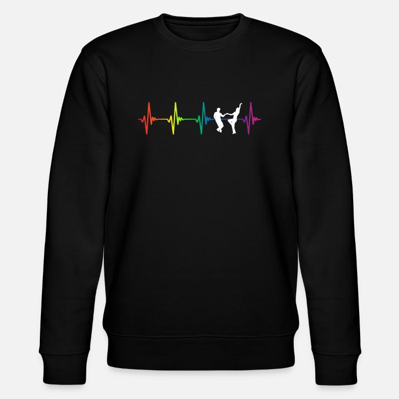 Swing Dance Rainbow Heartbeat - Stanley/Stella Unisex Bio-Sweatshirt CHANGER - Schwarz