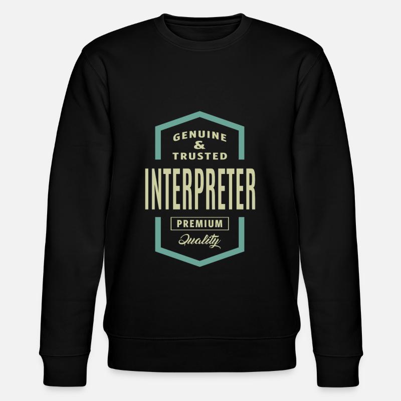 Véritable interprète - Sweat bio CHANGER Stanley/Stella Unisexe - noir