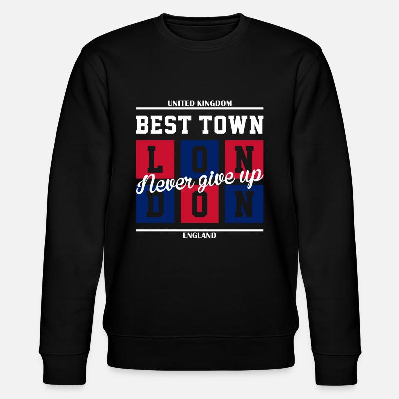 Best Town - Stanley/Stella Unisex Bio-Sweatshirt CHANGER  - Schwarz
