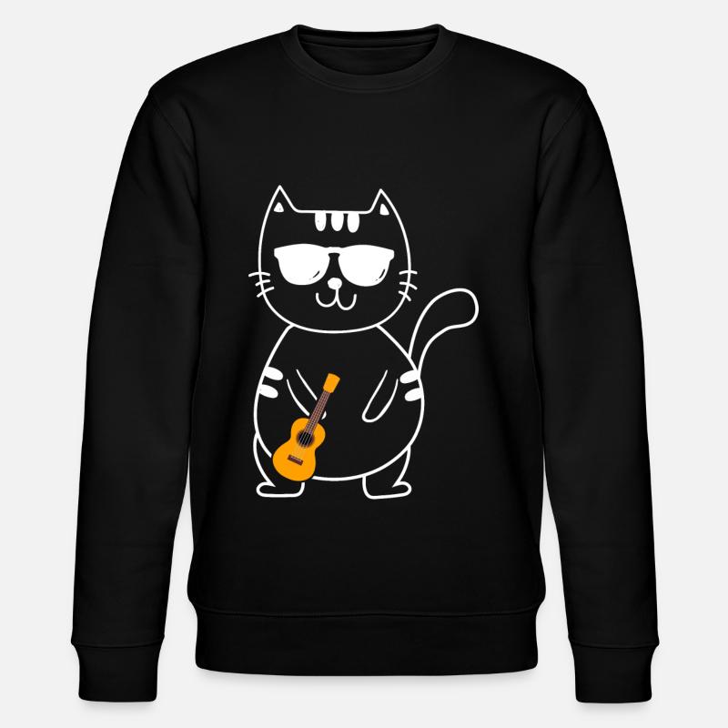 Ukulele - Stanley/Stella Unisex Bio-Sweatshirt CHANGER  - Schwarz