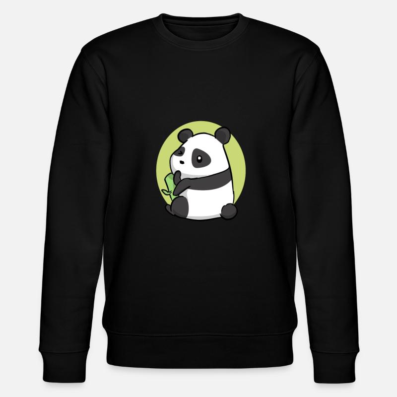 Panda - Stanley/Stella Unisex Bio-Sweatshirt CHANGER  - Schwarz