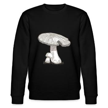 Champignons Science - Forêt de dons de biologie - Sweat bio CHANGER Stanley/Stella Unisexe - noir - Devant - Nik (191cm) & Marisol (170cm)