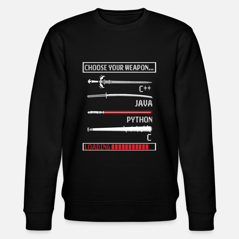 Programmierer Geschenk Java C Programmierung - Stanley/Stella Unisex Bio-Sweatshirt CHANGER  - Schwarz
