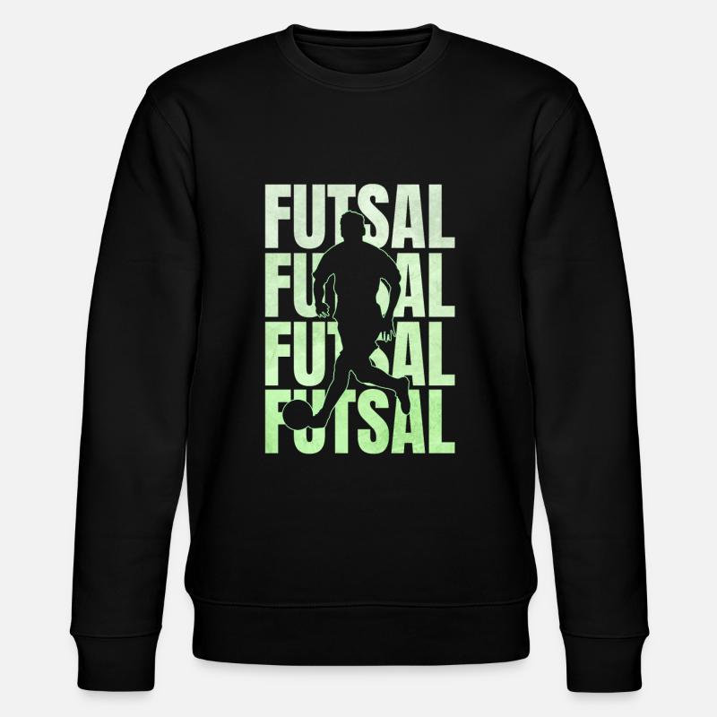 Futsal Hallenfussball Geschenk - Stanley/Stella Unisex Bio-Sweatshirt CHANGER  - Schwarz