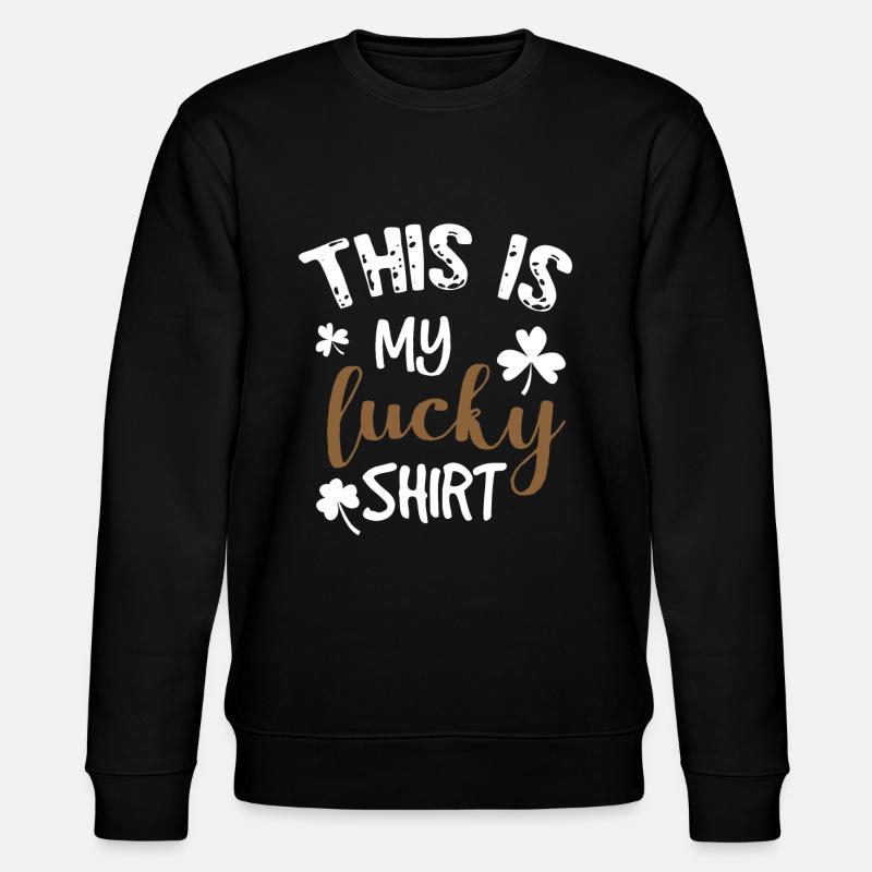 This is my Lucky shirt - Stanley/Stella Unisex Bio-Sweatshirt CHANGER - Schwarz