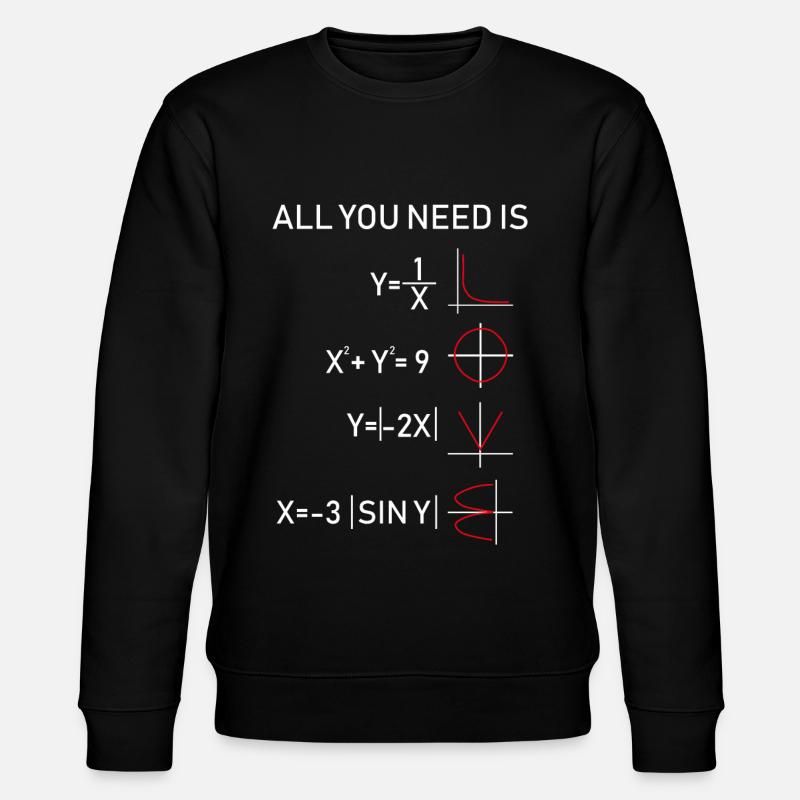 TOUT CE QUE VOUS NEED IS LOVE Mathes blanc - Sweat bio CHANGER Stanley/Stella Unisexe - noir
