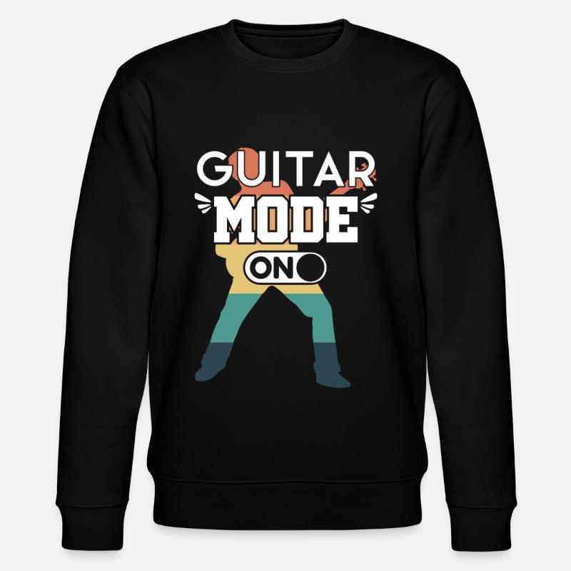 Gitarre Spruch Modus - Stanley/Stella Unisex Bio-Sweatshirt CHANGER  - Schwarz