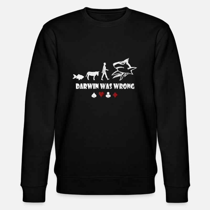 poker - Stanley/Stella CHANGER Unisex Organic Sweatshirt - black
