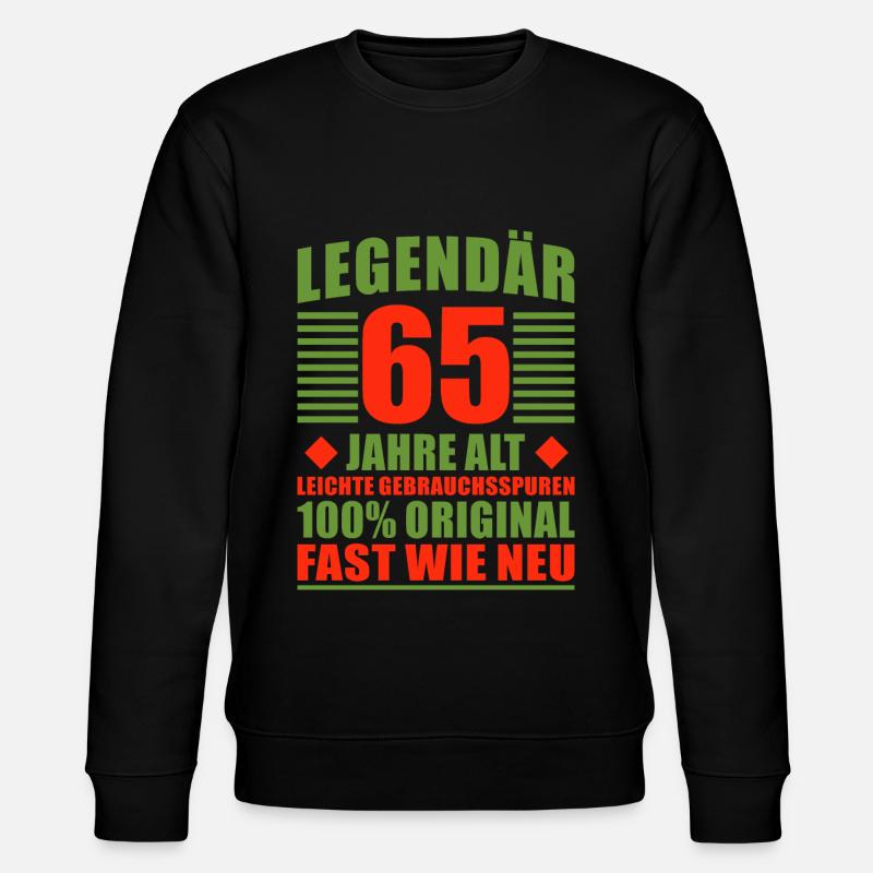 Legendär - Stanley/Stella Unisex Bio-Sweatshirt CHANGER  - Schwarz