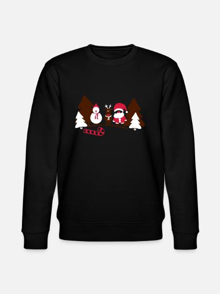 christmas crew - Stanley/Stella Unisex Bio-Sweatshirt CHANGER - Schwarz