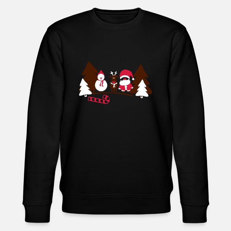 christmas crew - Stanley/Stella Unisex Bio-Sweatshirt CHANGER  - Schwarz