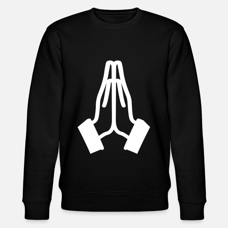 Icône Des mains de prière - Sweat bio CHANGER Stanley/Stella Unisexe - noir