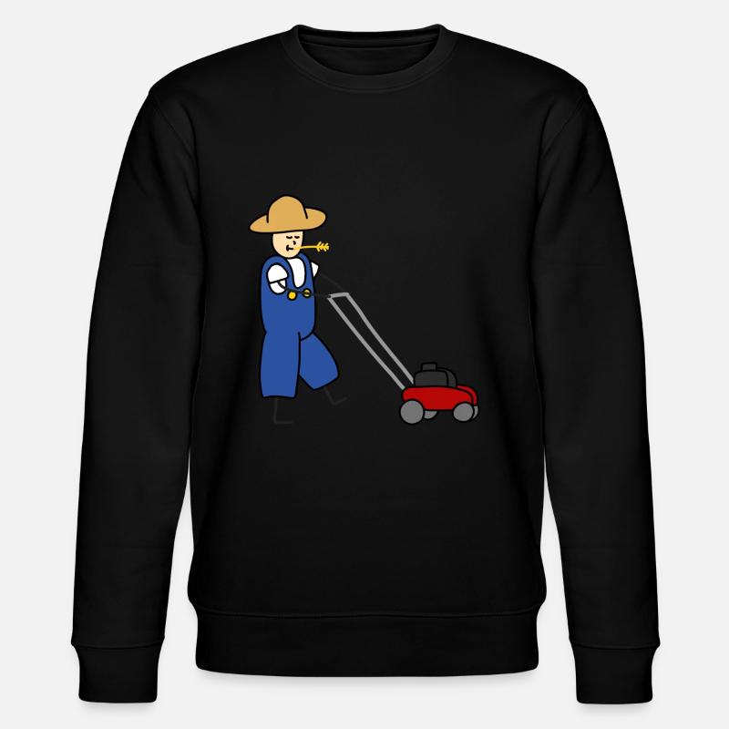 Rasenmäher Gärtner - Stanley/Stella Unisex Bio-Sweatshirt CHANGER  - Schwarz