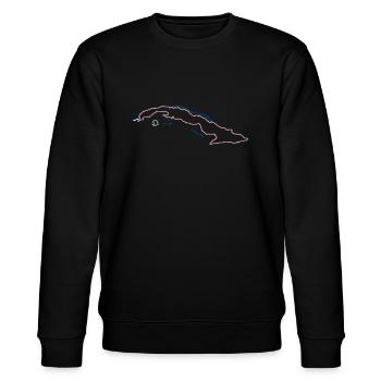 Kuba - Stanley/Stella Unisex Bio-Sweatshirt CHANGER  - Schwarz - Vorne - Nik (191cm) & Marisol (170cm)