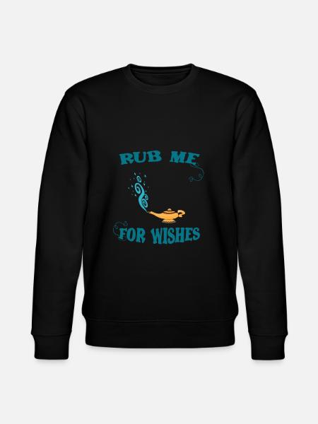 Magic lampe gnidning til ønsker Gini genie - Stanley/Stella økologisk unisex-sweatshirt CHANGER  - sort