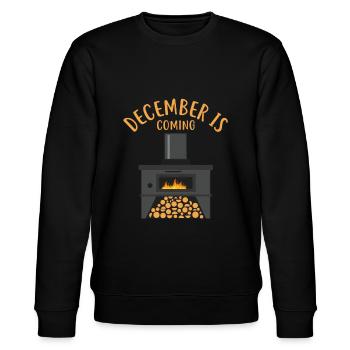 Fest der Liebe - Weihnachten mit Familie kuschlig - Stanley/Stella Unisex Bio-Sweatshirt CHANGER  - Schwarz - Vorne - Nik (191cm) & Marisol (170cm)
