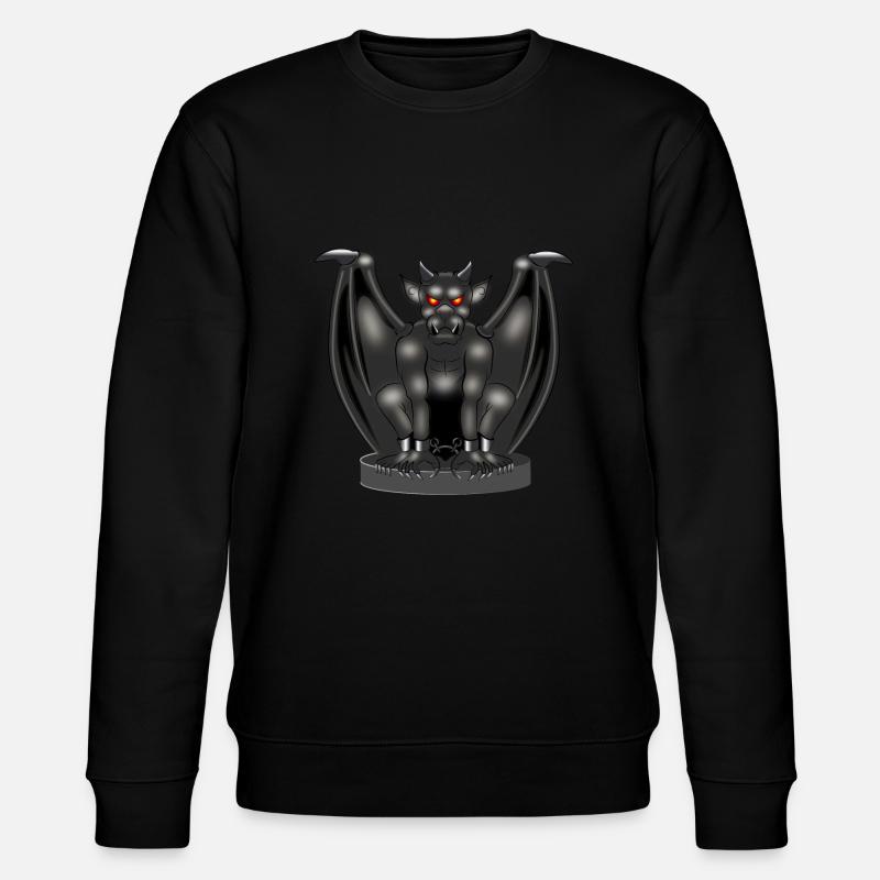 Gargoyle - Fabelwesen - Stanley/Stella Unisex Bio-Sweatshirt CHANGER  - Schwarz