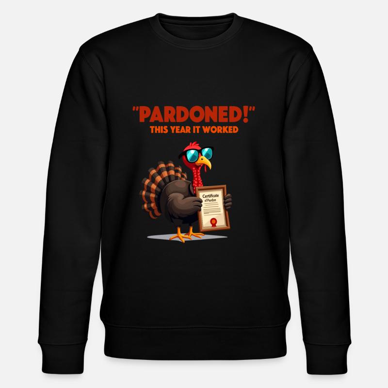 Pardoned Turkey - Stanley/Stella Unisex Bio-Sweatshirt CHANGER  - Schwarz