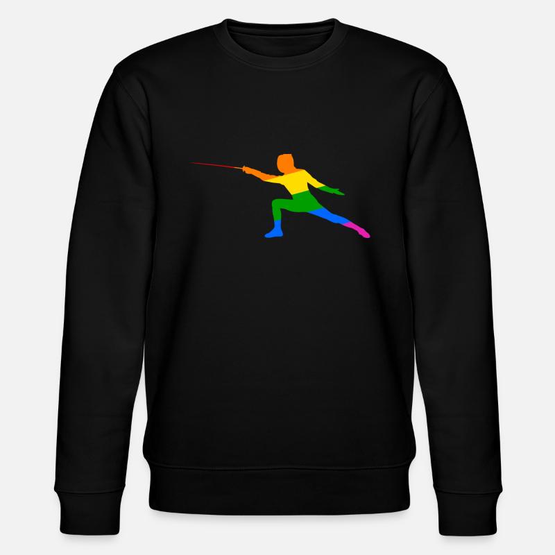 Escrime arc-en-ciel - Sweat bio CHANGER Stanley/Stella Unisexe - noir