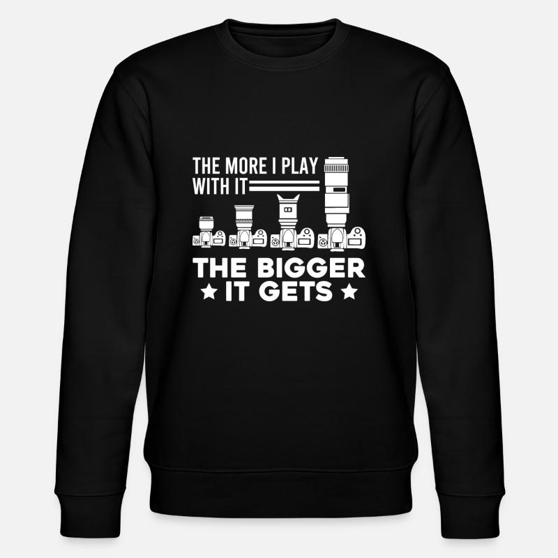 Camera Photography Camera Gift - Stanley/Stella CHANGER Unisex Organic Sweatshirt - black