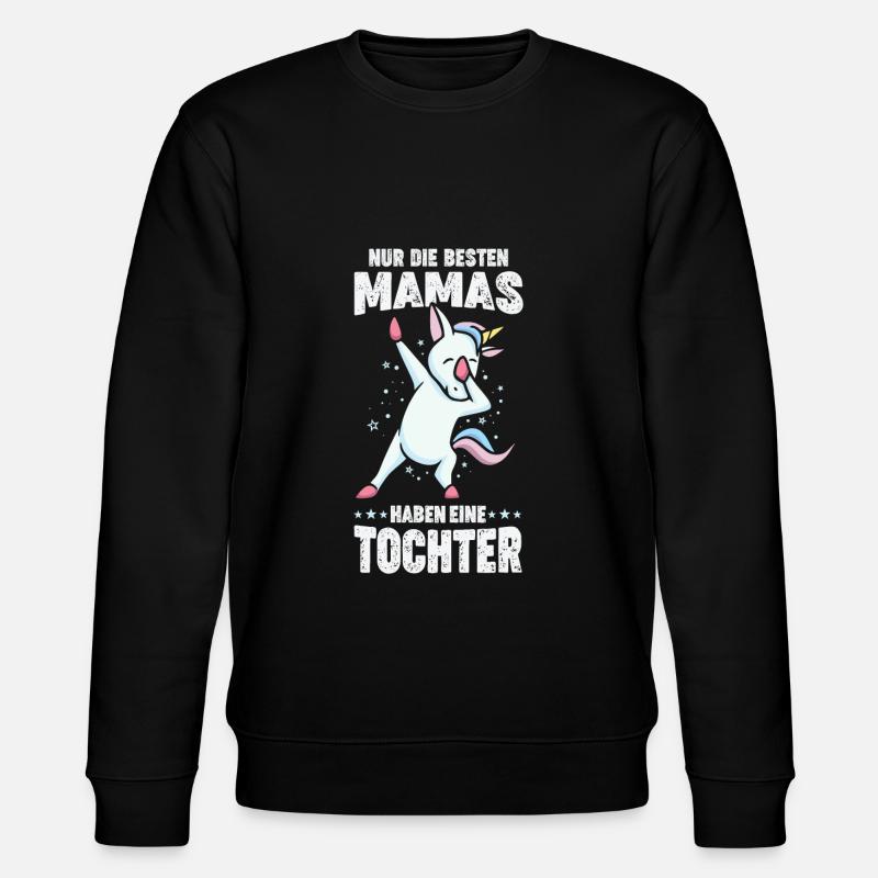 Mama Tochter Partnerlook Geschenk - Stanley/Stella Unisex Bio-Sweatshirt CHANGER  - Schwarz