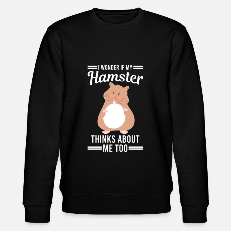 Hamster Gift - Stanley/Stella CHANGER Unisex Organic Sweatshirt - black