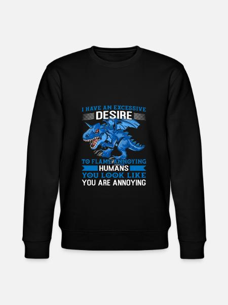 Dragon Dragons Dragons Lover Gift - Stanley/Stella CHANGER Unisex Organic Sweatshirt - black