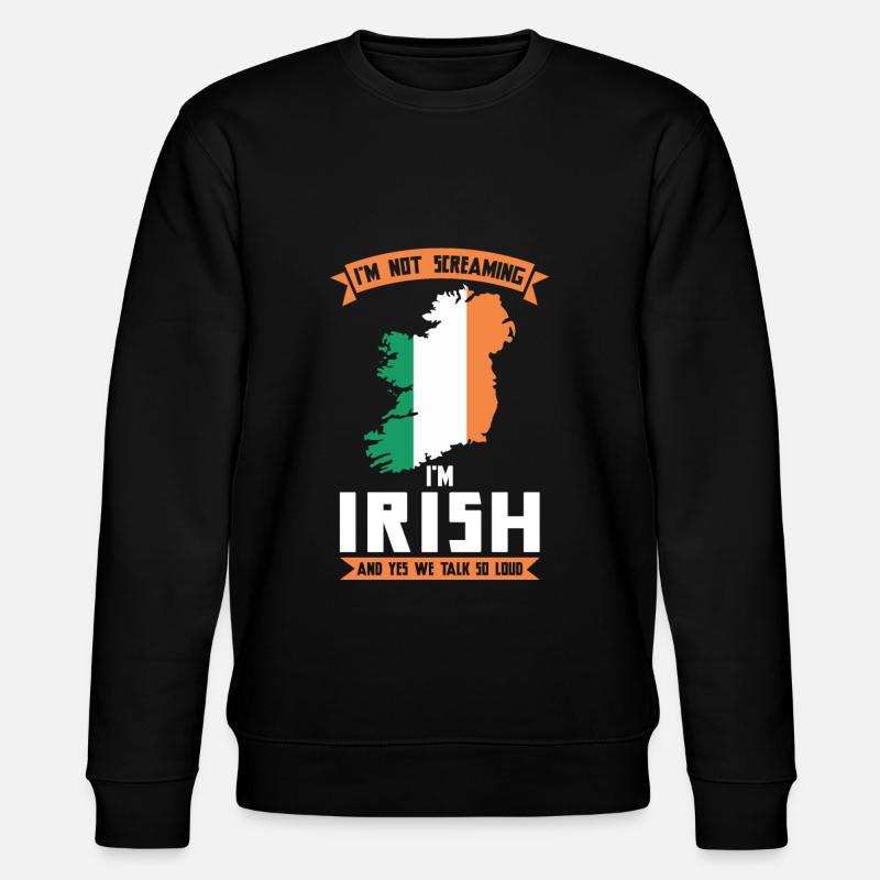 Irisch Irland Irish Geschenk - Stanley/Stella Unisex Bio-Sweatshirt CHANGER - Schwarz