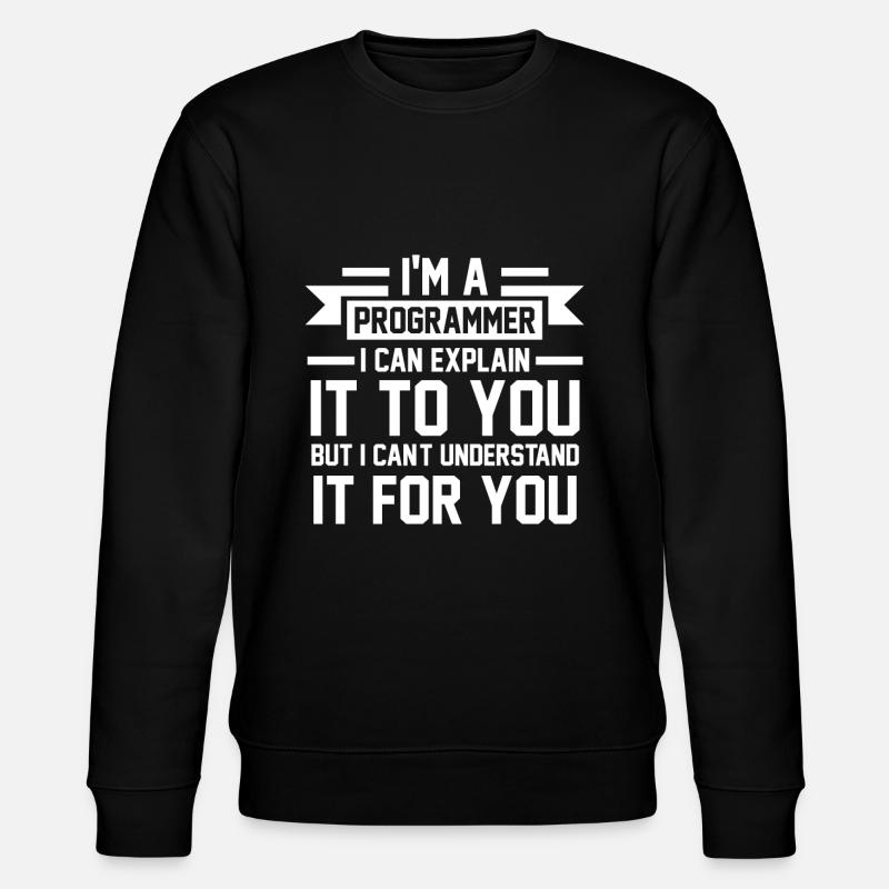 Programmer Programmer Programming Geschenk - Stanley/Stella Unisex Bio-Sweatshirt CHANGER  - Schwarz