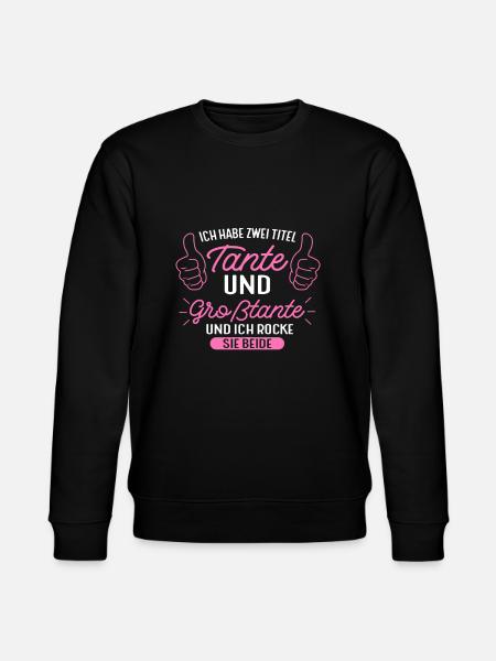 Großtante Großtanten Tante Geschenk - Stanley/Stella Unisex Bio-Sweatshirt CHANGER  - Schwarz