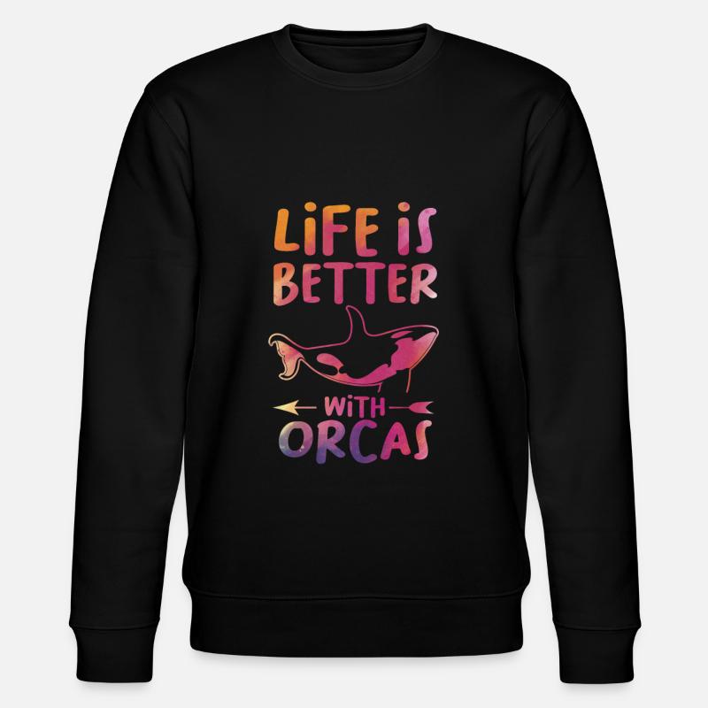 Orque Orca Cadeau - Sweat bio CHANGER Stanley/Stella Unisexe - noir