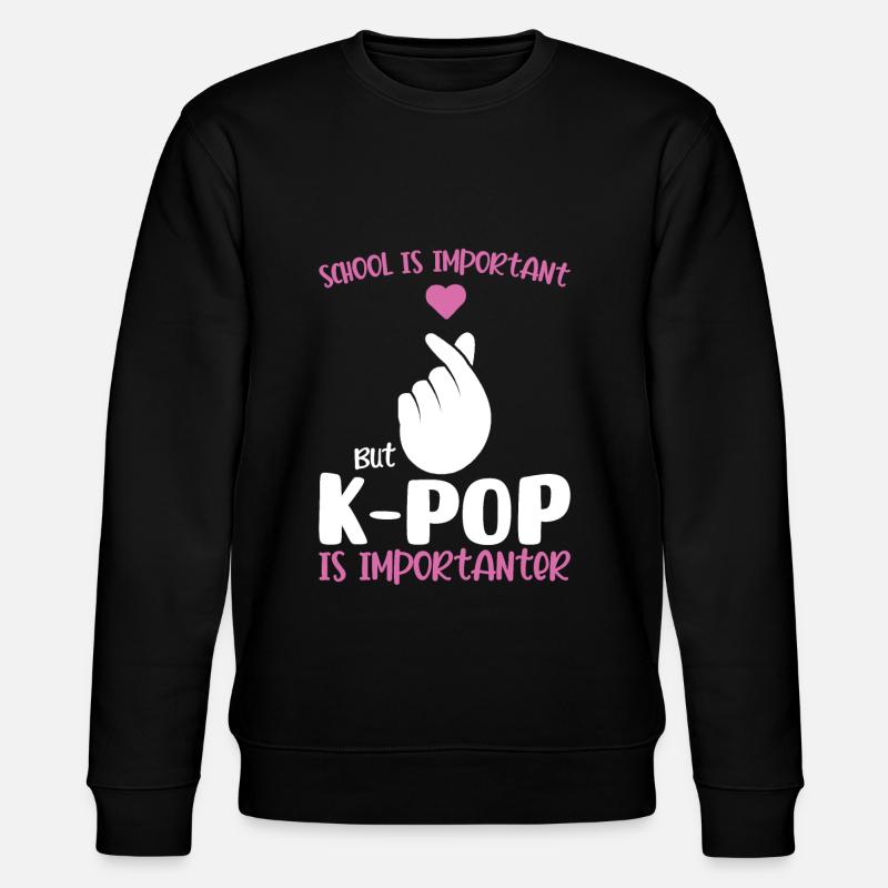 K-Pop K-Pop Korean Gift - Stanley/Stella CHANGER Unisex Organic Sweatshirt - black